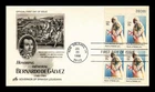 DR JIM STAMPS US COVER GENERAL BERNARDO DE GALVEZ FDC SCOTT 1826 PLATE BLOCK
