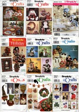 CHOICE: Simplicity Crafts Sewing Applique Patterns SEASONAL DECOR Winter Spring
