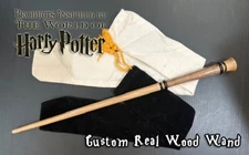 Custom REAL WOODEN Magic Wand 15", Hogwarts Student, RARE, Wizardry World HP