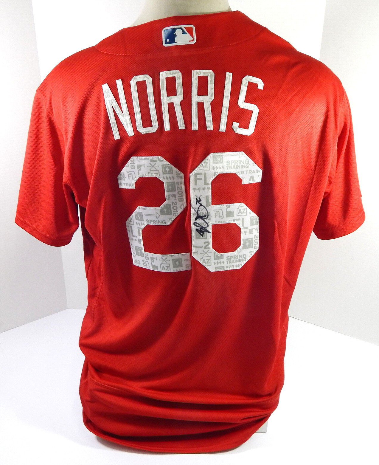 2018 St. Louis Cardinals Bud Norris #26 Game Issued Pos Used Red Jersey ST P 8