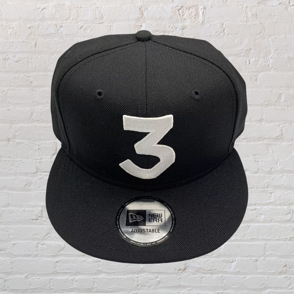 Chance The Rapper 3 Black & White Logo High Crown 9Fifty Snapback Cap ...