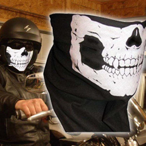 ショウ Protection Skull Half Face Mask Bike Motorcycle Biker