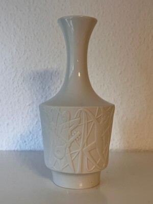 Schöne Vase von Edelstein Bavaria in weiß - Porzellan