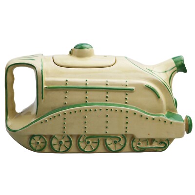 Extrem seltene Art Deco Mallard Train Keramik Sadler Railwayana Teekanne um 1930