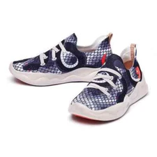 Women Size 5-11 UIN Slip On Shoes Canvas Comfortable Loafers "snake- Mijas I"