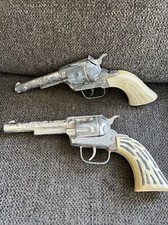 2 Vintage Die Cast Tootsie Toy  PONY BOY  Toy Gun Cowboy