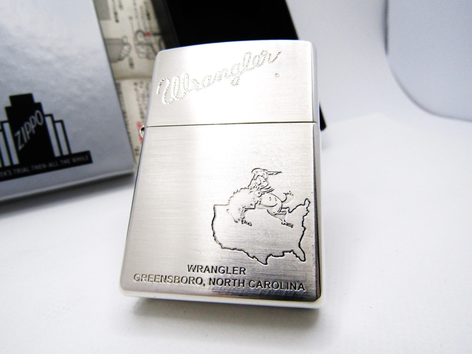 Wrangler Denim Jeans Zippo 2001 Unfired Rare