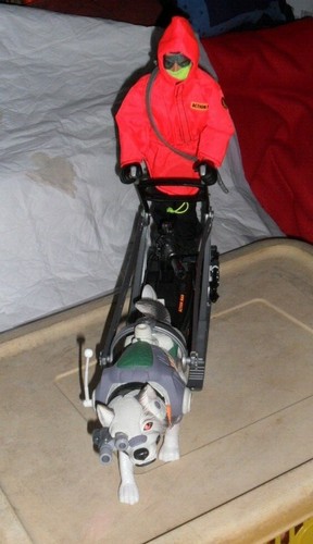 Action Man G.I Joe Arctic Polar Mission Sledge with Cyber Wolf- Hasbro 1999 - Picture 2 of 4
