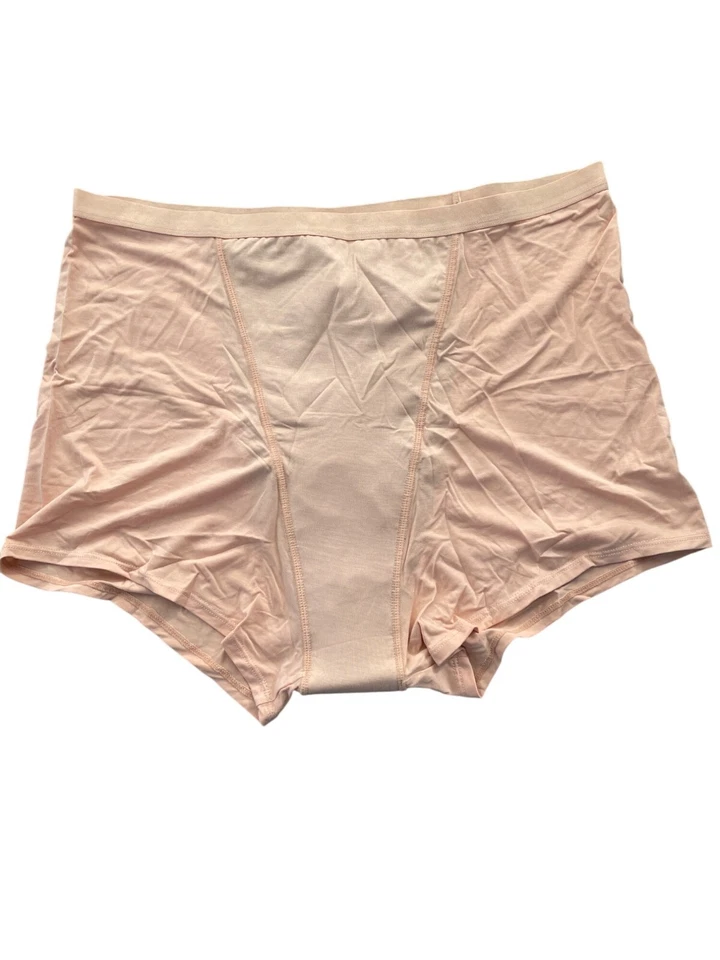 Shear Protection Leak Resistant Boyshort Size XL Light Peach Everday Wear Lounge - Image 2 of 4