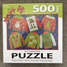 Lang Puzzle Ugly Sweater Party 500 Piece Christmas Puzzle Lang/Turner Licensing