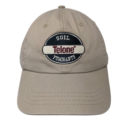Telone Soil Fumigants Slideback Hat Tan OSFA Dow AgroSciences Legend