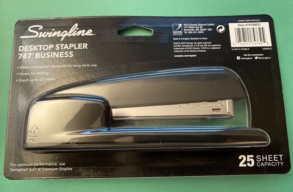 Swingline 747 Business Full Strip Desk Stapler, 25-Sheet Capacity