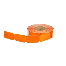 3M 989-74 3-1/2" x 2" Amber Conspicuity Tape Reflector- 20 Reflectors