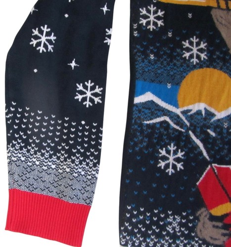 Suéter Feo Fiesta de Navidad Para Hombre Let It Slow Perezoso Pullover Talla XXL Vacaciones - Imagen 6 de 9