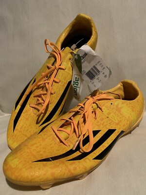 Adidas Mens F30 FG Messi M17626 Yellow Black Soccer Cleats Football Shoes 