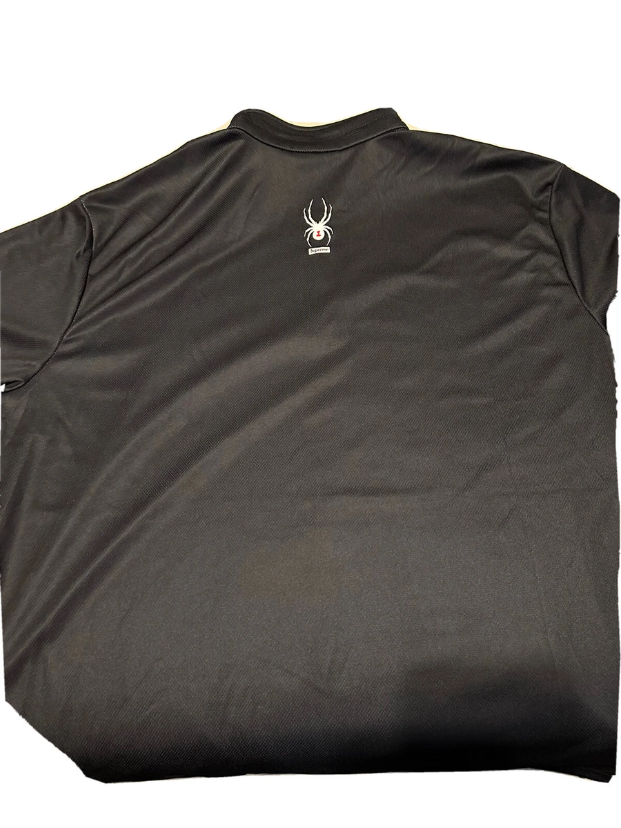 supreme spyder half zip pullover Black XXL | eBay