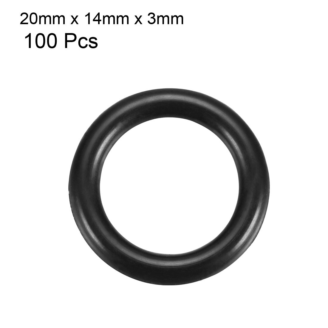 100pcs black rubber o ring 20mm x 14mm x 3mm for rc plane prop saver ebay