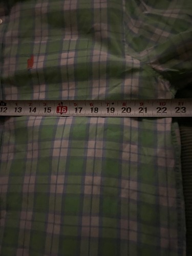 Johnnie-O Button Down Shirt Men's Large Green Plaid Golf Preppy Long Sleeve L - Picture 7 of 9