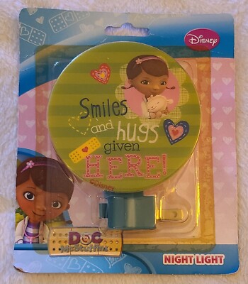 Disney Doc McStuffins Children's Night Light New NIP Smiles and Hugs given Here!