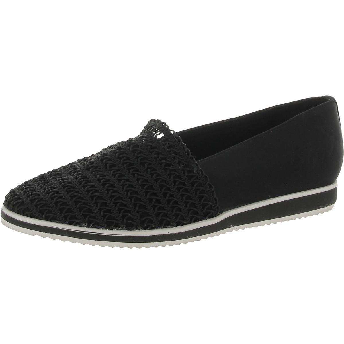 Женские черные атласные слипоны на плоской подошве Karen Scott размер 95 BM BHFO 0673 2690₽