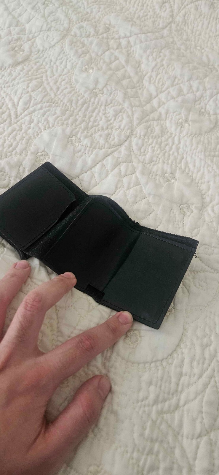 Men's Leather Wallet – Slim RFID Blocking Bi-Fold Design  -image