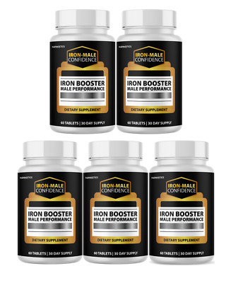 Iron Booster Male Performance, IronBooster Advanced - 5 Bottles