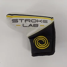 ODYSSEY STROKE LAB Blade Putter Golf Club Head Cover Black Yellow OEM EUC