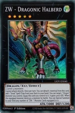 LIOV-EN040 ZW - DRAGONIC HALBERD SUPER RARE 1ST EDITION YuGiOh CARD