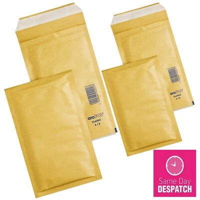 AROFOL GENUINE GOLD BUBBLE PADDED ENVELOPES MAILERS BAGS *ALL SIZES / QTY'S*