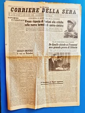 CORRIERE DELLA SERA 14 JUNE 1958 MARISA DEL FRATE FESTIVAL DI NAPLES-CAMPARI