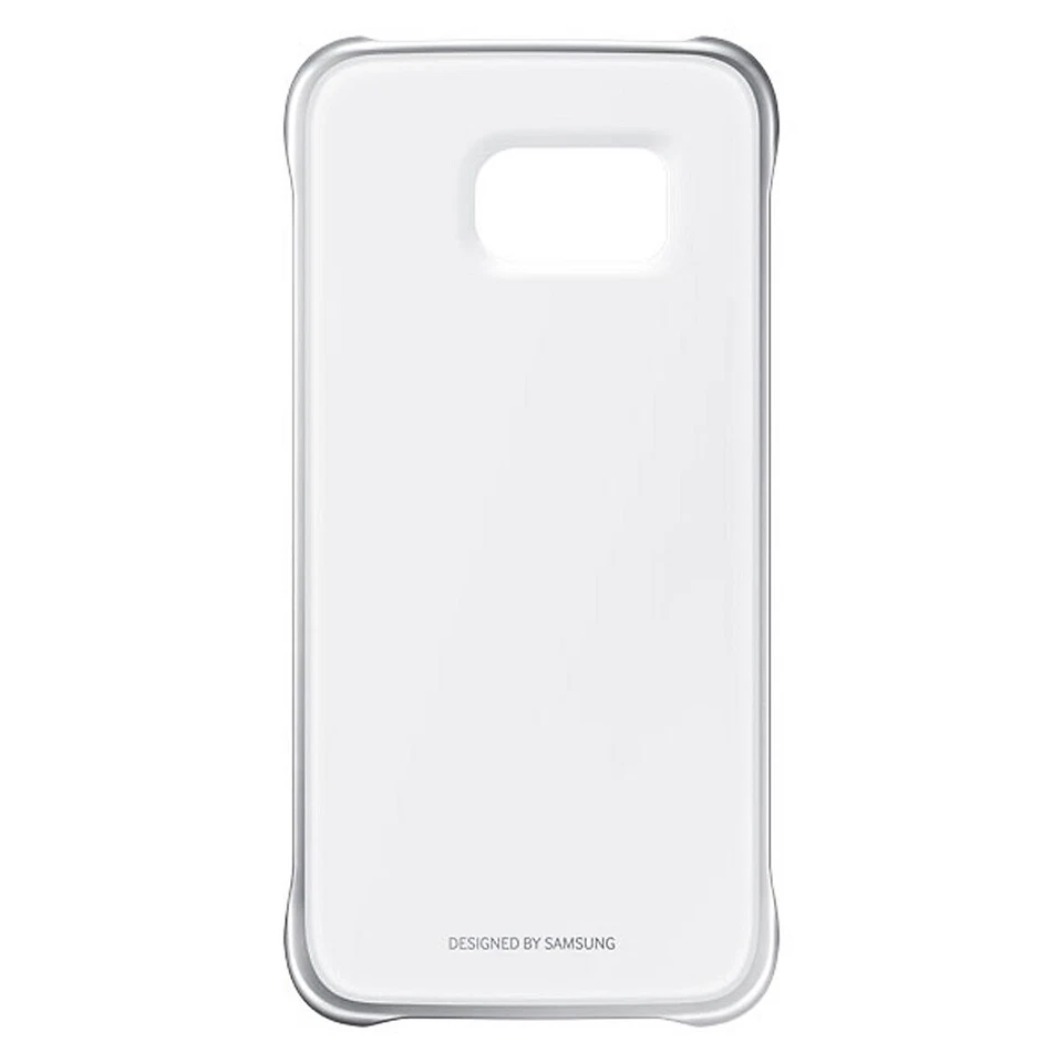 Funda protectora para Samsung Galaxy S6 con borde plateado - cristalina  Foto 3 de 3