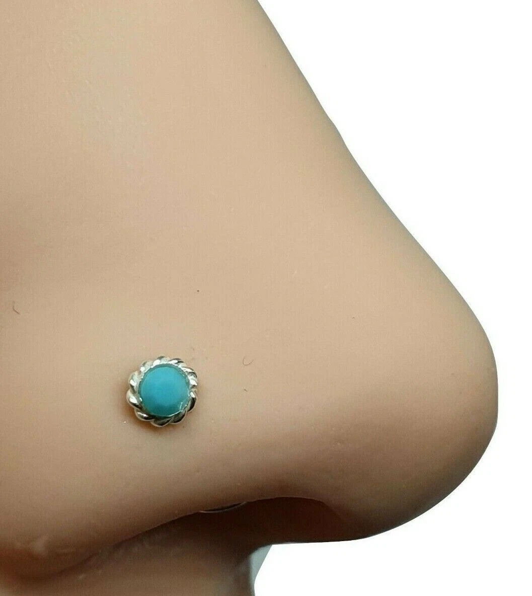 Turquoise nose deals ring stud