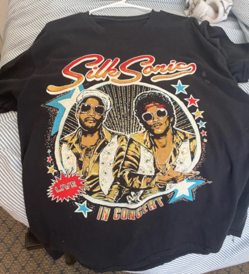 Silk Sonic Concert Tour Gift For Fan Full Size S to 5XL T-shirt