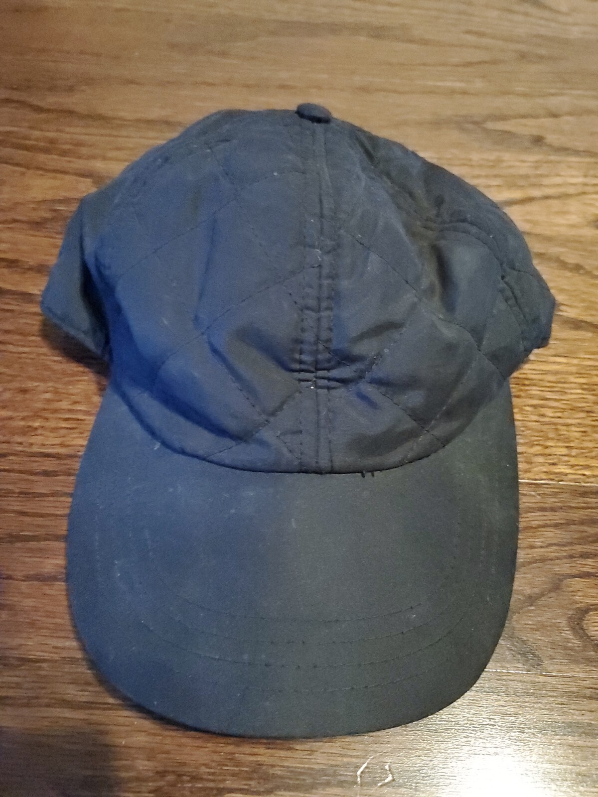 Black Quilted Solid Blank Stretch Cap Hat 921 - image 1