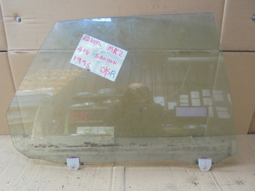 ROVER 400 1995 MK2 SALOON OFFSIDE DRIVERS SIDE REAR DOOR WINDOW GLASS - Picture 7 of 12