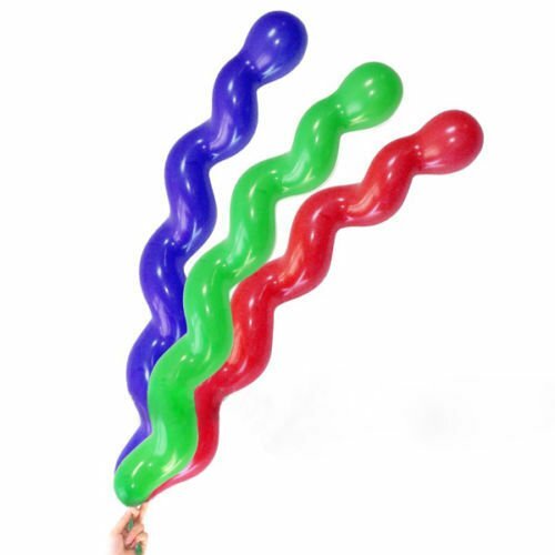 100Pcs Latex Spiral Shape Balloons Balloon Party Holiday Wedding Decoration Toy - Picture 7 of 11