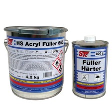 5 kg Set STC Acryl Füller grau Grundierung A...
