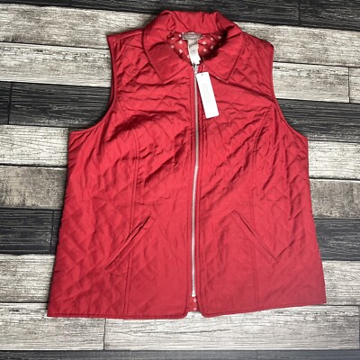 Chicos Womens Puffer Vest Size Medium 