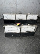 5x A-C Amperes Volt Meters 0-15, 0-30, 0-50, 0-80 Current Transformer QTY 5