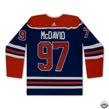 AUTO UDA CONNOR MCDAVID EDMONTON OILERS 2023 BLUE AUTHENTIC ADIDAS JERSEY