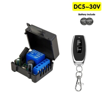 433Mhz RF Fernbedienung Drahtlose Schalter DC 5V 12V 24V 1CH rf Relais Empfänger
