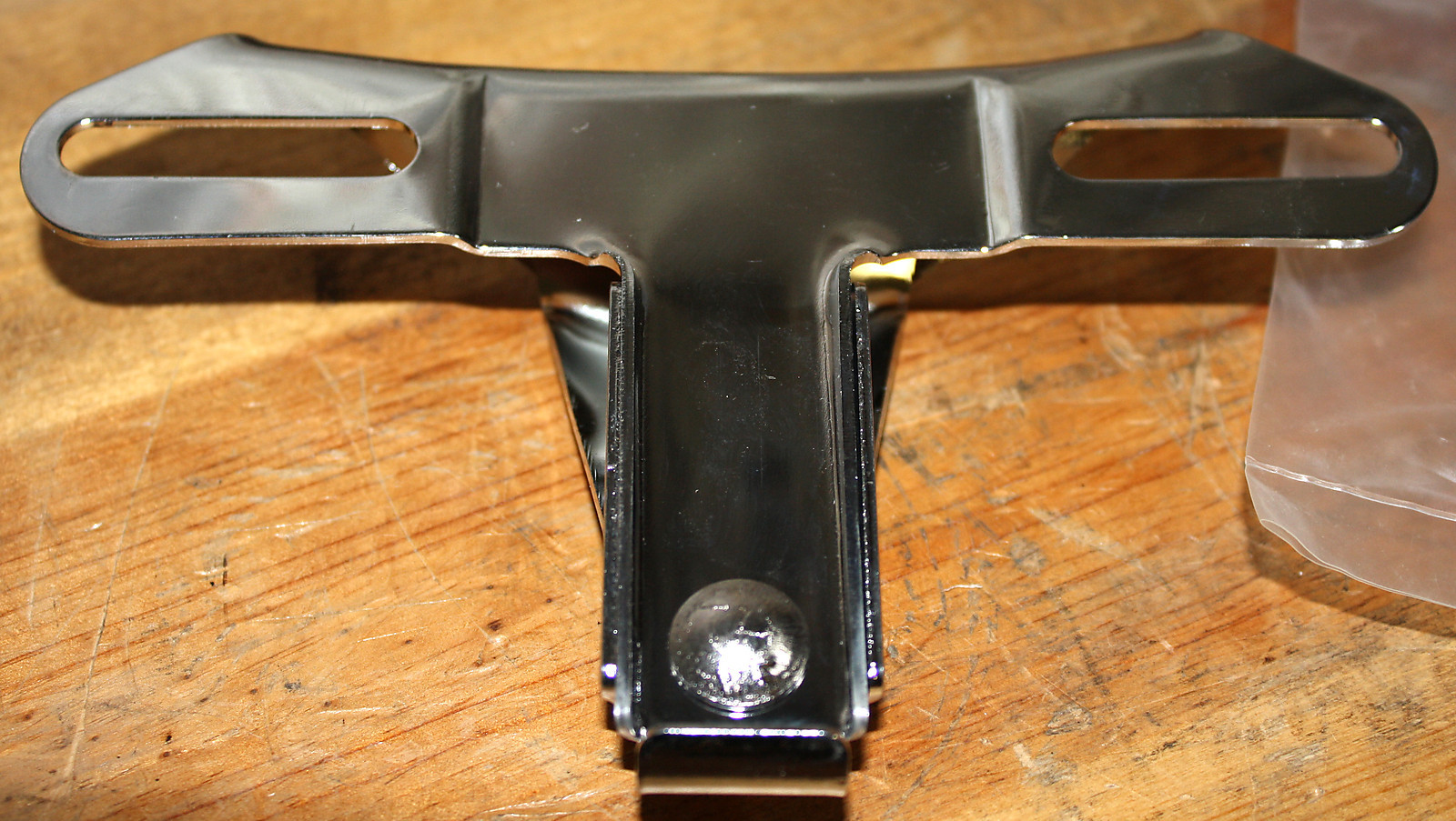 5999555A Harley Davidson Chrome License Plate Bracket Sportster K Big Twin eBay