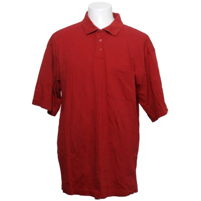 Happy Life, Poloshirt, Größe: 3XL, Rot, Baumwolle, Einfarbig, Herren #O6R