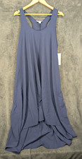 ATHLETA Presidio Traveler Maxi Dress Blue 2X Pockets