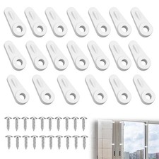 20 Pack Window Screen Clips with Screws, Flush Window Screen Holder Clips, St...