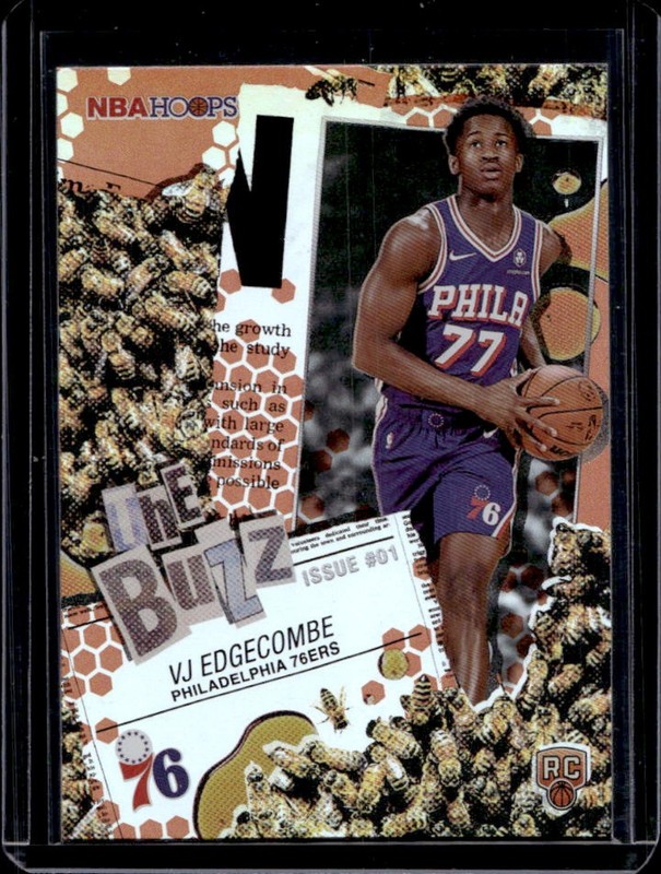 2025-26 Topps Hoops VJ Edgecombe The Buzz RC Orange Rookie #TB-3 76ers