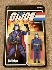 G.I. Joe ReAction Wave 4 Cobra Commander Cape & Scepter Super7 3.75 Brand New