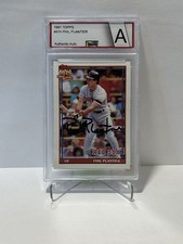 1991 Topps #474 Phil Plantier Boston Red Sox Hard Signed Autograph Card