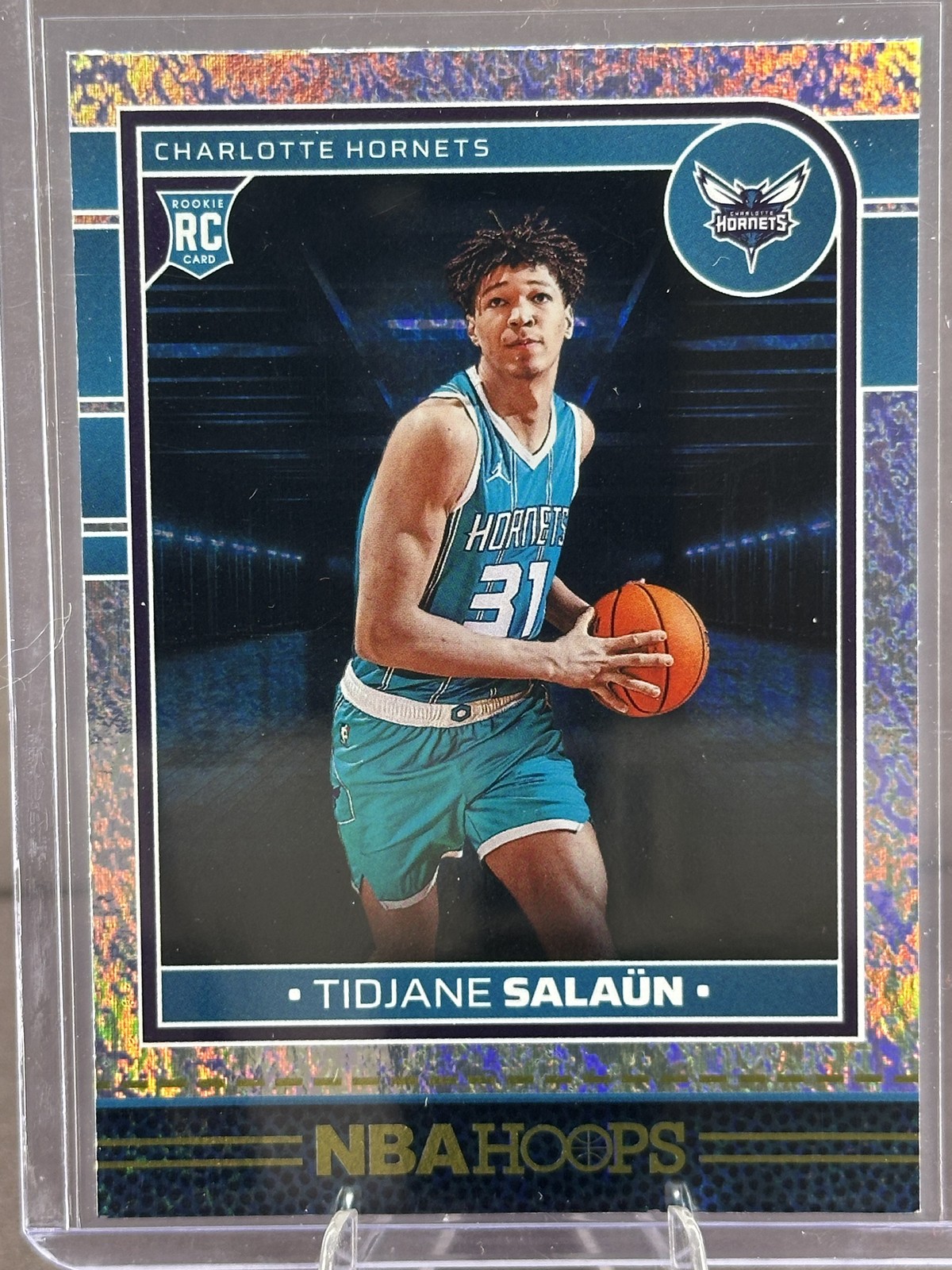 2024-25 Panini NBA Hoops #236 Tidjane Salaun Impulse RC Charlotte Hornets