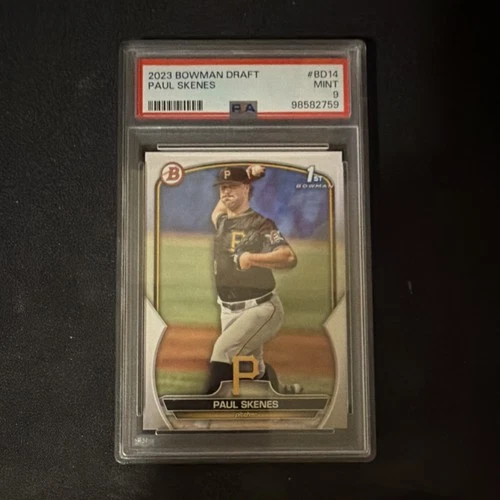 Topps Bowman Draft Paul Skenes Pittsburgh Pirates Rookie #BD-14 PSA 9